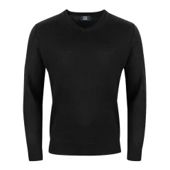 Cutter & Buck Vernon V-Neck Merino Svart Svart (99) New