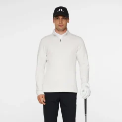 J.Lindeberg Vinnie Quarter Zip Mid Layer Barely-Blue Clearance