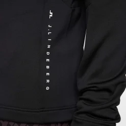 J.Lindeberg Vinnie Quarter Zip Mid Layer Svart Black Online
