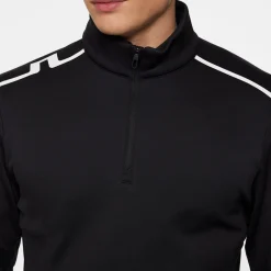 J.Lindeberg Vinnie Quarter Zip Mid Layer Svart Black Online