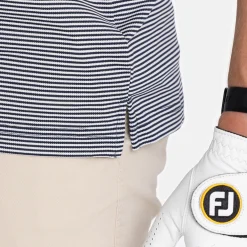 Cutter & Buck Virtue Polo Stripes Blå Navy (580) Clearance