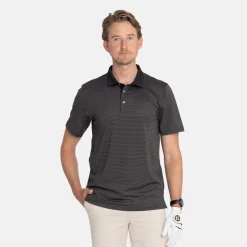 Cutter & Buck Virtue Polo Stripes Svart Svart (99) Discount