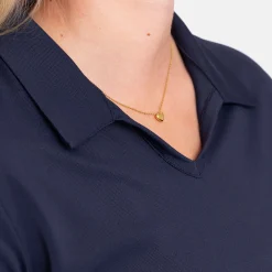 Cutter & Buck Virtue Polo V-Neck Blå Navy (580) Clearance
