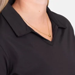 Cutter & Buck Virtue Polo V-Neck Svart Svart (99) Clearance