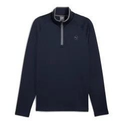 Puma Waffle Fleece 1/4 Zip Deep Navy Best