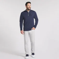 Puma Waffle Fleece 1/4 Zip Deep Navy Best