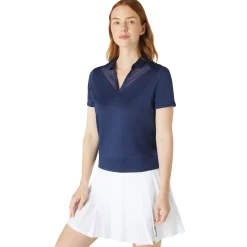 Callaway Waist Length Ss Top Blå Peacoat Outlet