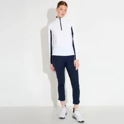 Abacus W Aloha Uv Longsleeve Vit 193-White-Navy Clearance