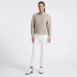 Puma W Boulder 1/2 Snap Pullover Ice-Coffee Clearance