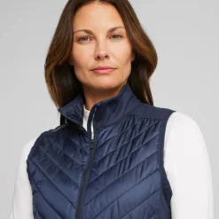 Puma W Frost Quilted Vest Navy-Blazer