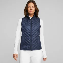 Puma W Frost Quilted Vest Navy-Blazer