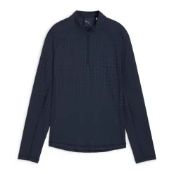 Puma W Houndstooth 1/4 Zip Deep-Navy Hot