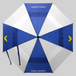 Lyle & Scott Wind Proof Umbrella White-Blue Best