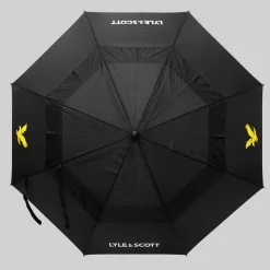 Lyle & Scott Wind Proof Umbrella Svart Black Clearance