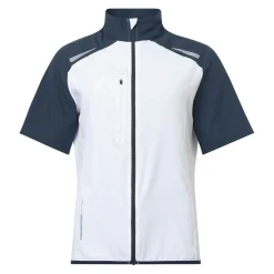 Abacus W Lanark Stretch Windshirt Vit 193-White-Navy Online