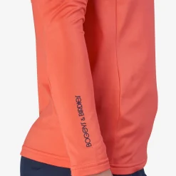 Bogeys & Birdies W Mid Layer LS Zip Röd Coral Discount