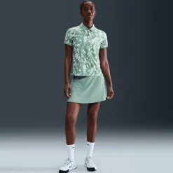 Nike W Nk Df Vctry Ss Polo Prnt Mint Foam-Cannon-White