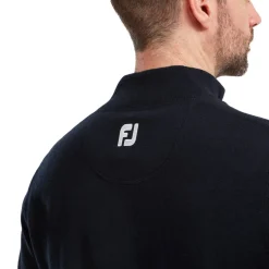 FootJoy Wool Blend 1/2 Zip Blå Navy Online