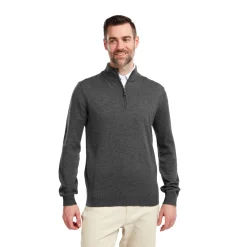 FootJoy Wool Blend 1/2 Zip Grå Grå (Heather Char) Outlet