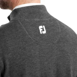 FootJoy Wool Blend 1/2 Zip Grå Grå (Heather Char) Outlet