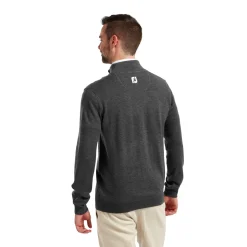 FootJoy Wool Blend 1/2 Zip Grå Grå (Heather Char) Outlet
