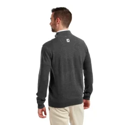 FootJoy Wool Blend 1/2 Zip Grå Grå (Heather Char) Outlet
