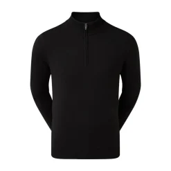 FootJoy Wool Blend 1/2 Zip Lined Svart Online
