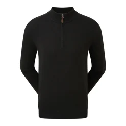FootJoy Wool Blend 1/2 Zip Svart Outlet