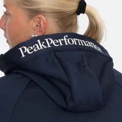 Peak Performance W Rider Essentials Zip Hood Blue Shadow-Blue Shadow- Clearance