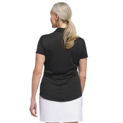 Adidas W Solid Performance Short Sleeve Polo Shirt Svart Black Discount