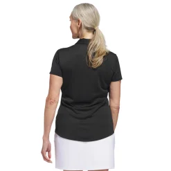 Adidas W Solid Performance Short Sleeve Polo Shirt Svart Black Discount