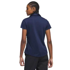 Adidas W Solid Performance Short Sleeve Polo Shirt Blå CollegiateNavy Discount