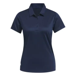 Adidas W Solid Performance Short Sleeve Polo Shirt Blå CollegiateNavy Discount