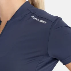 Bogeys & Birdies W Tech Blade V-Neck Tee 2.0 Blå Navy Clearance