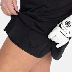 Bogeys & Birdies W Tech Dress Zip Collar Svart Black Clearance