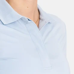 Bogeys & Birdies W Tech Hidden Buttons Chambray Blue Discount