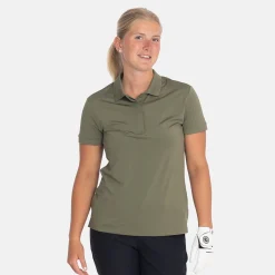 Bogeys & Birdies W Tech Hidden Buttons Leaf Clover Green Hot