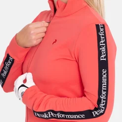 Peak Performance W Turf Zip Ls Brilliant-Red Discount