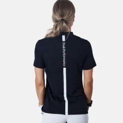 Peak Performance W Turf Zip Ss Svart Black Hot