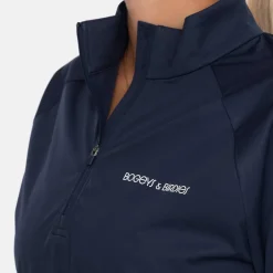 Bogeys & Birdies W Windbreaker SS 1/4 Zip Blå Navy New