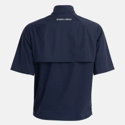Bogeys & Birdies W Windbreaker SS 1/4 Zip Blå Navy New