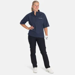 Bogeys & Birdies W Windbreaker SS 1/4 Zip Blå Navy New