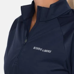 Bogeys & Birdies W Windbreaker SS 1/4 Zip Blå Navy New