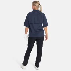 Bogeys & Birdies W Windbreaker SS 1/4 Zip Blå Navy New