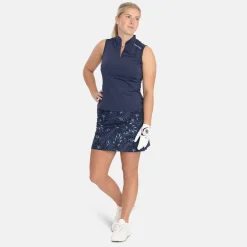 Bogeys & Birdies W Woven Stretch AOP Blå Navy/Chambray Discount