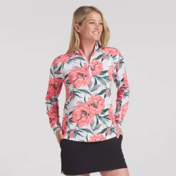 Puma W You-V Beautiful Game 1/4 Zip White-Glow-Peach-Frost Online
