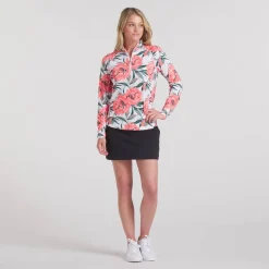 Puma W You-V Beautiful Game 1/4 Zip White-Glow-Peach-Frost Online