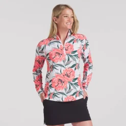 Puma W You-V Beautiful Game 1/4 Zip White-Glow-Peach-Frost Online