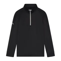 Callaway Youth Ls 1/4 Zip Hex Fleece Svart Caviar Outlet