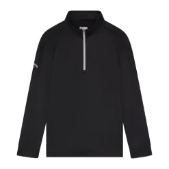 Callaway Youth Ls 1/4 Zip Hex Fleece Svart Caviar Outlet